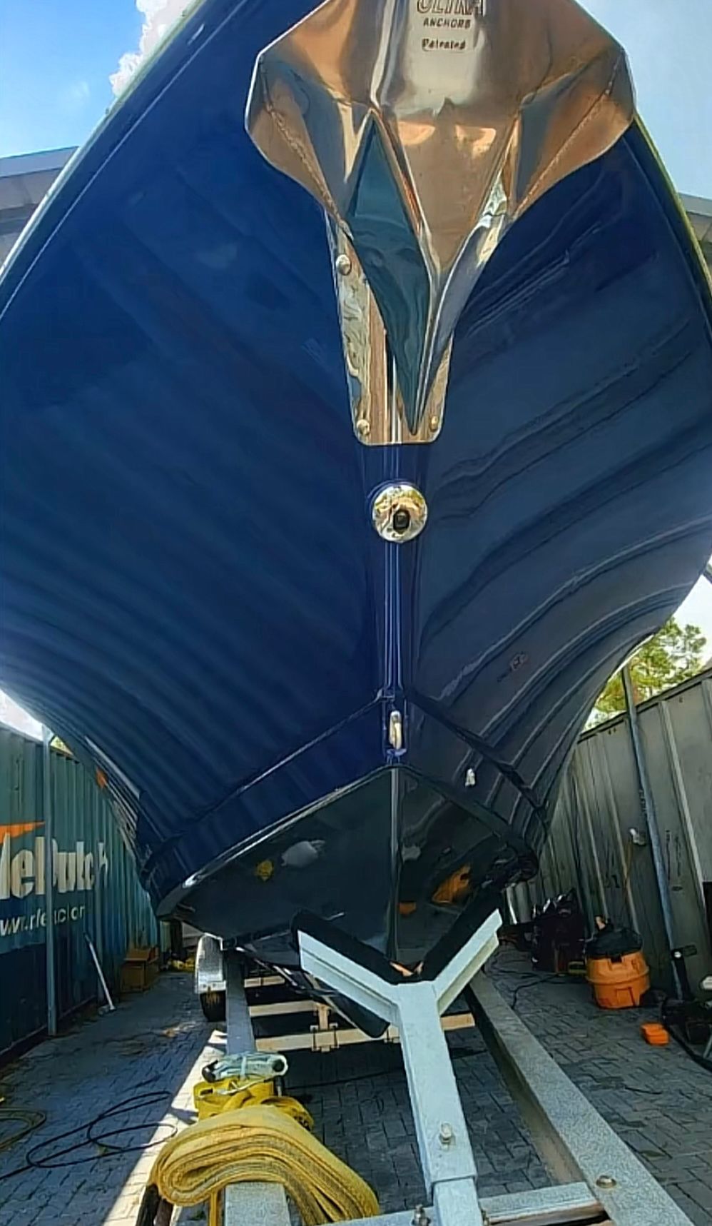 Clean yacht ready for the water after professional cleaning by PraGonza Power Wash LLC