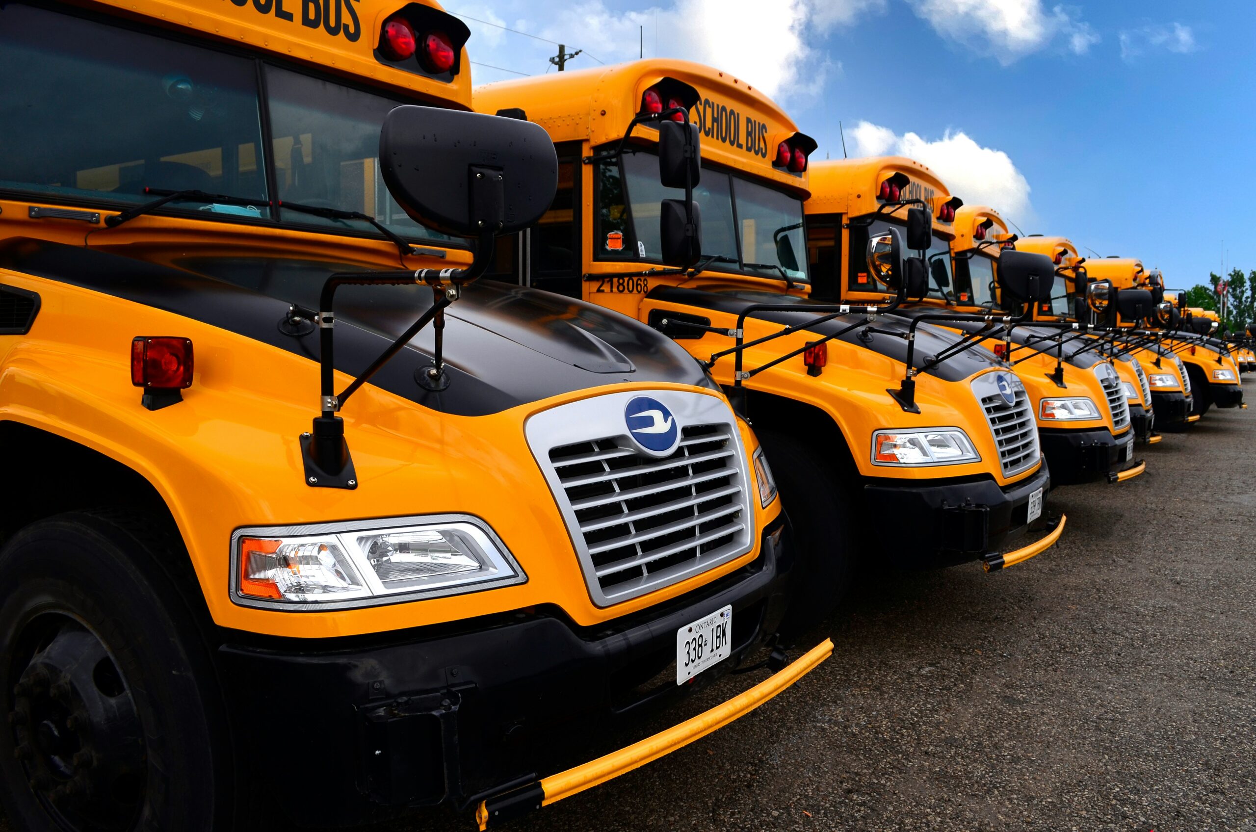 School bus fleet washing service with discounts by PraGonza Power Wash LLC